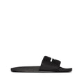 ALEXANDER WANG LOGO PRINT FLAT SLIDE BLACK