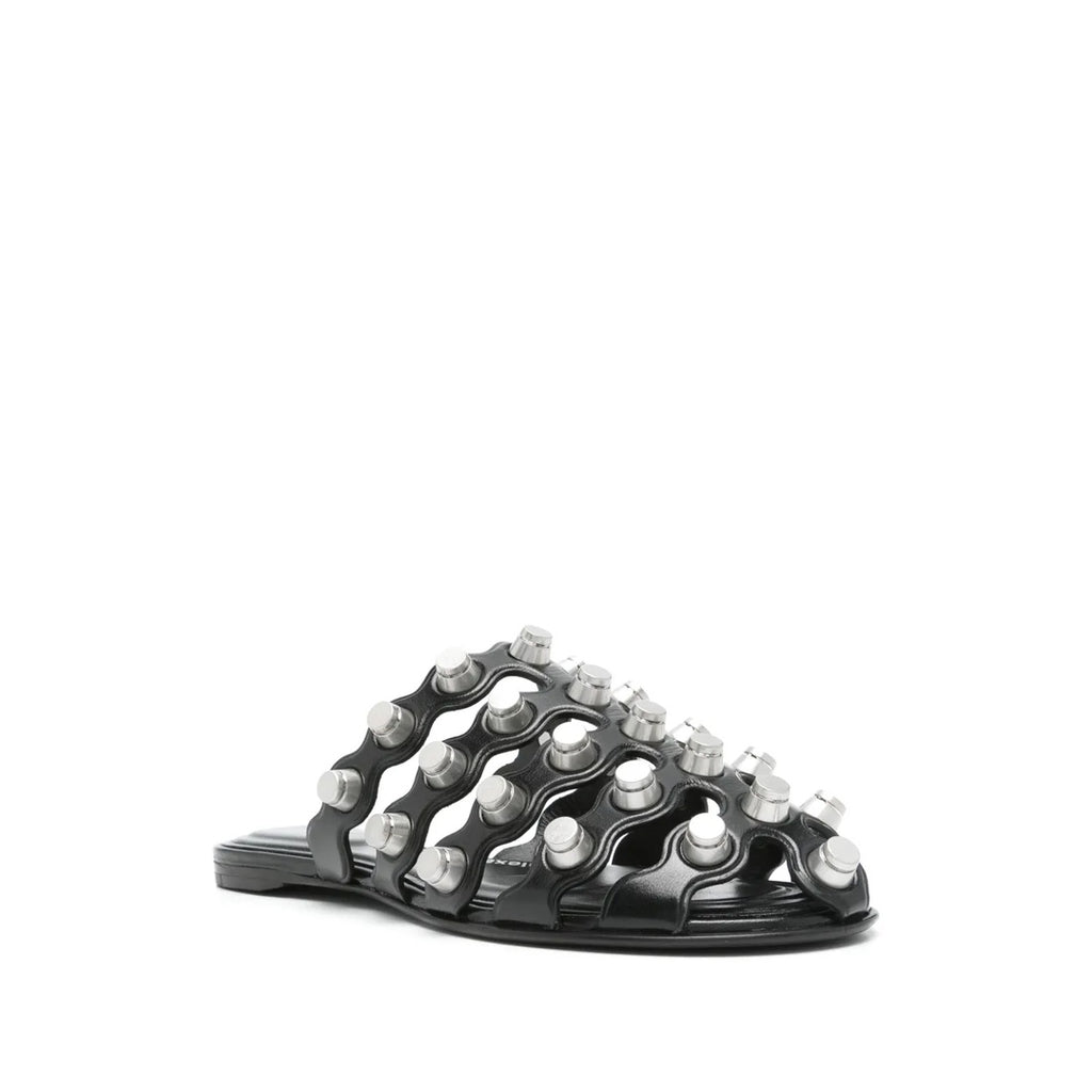 ALEXANDER WANG REXA CAGE SLIDE BLACK