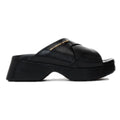 ALEXANDER WANG FLOAT CRISS CROSS WEDGE SANDAL BLACK
