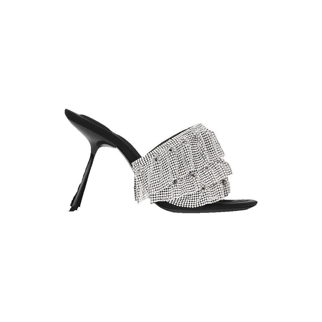 ALEXANDER WANG NALA EMBELLISHED SANDAL GRAY