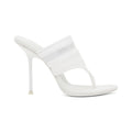 ALEXANDER WANG BIANCA SLIP-ON HEELED SANDAL WHITE