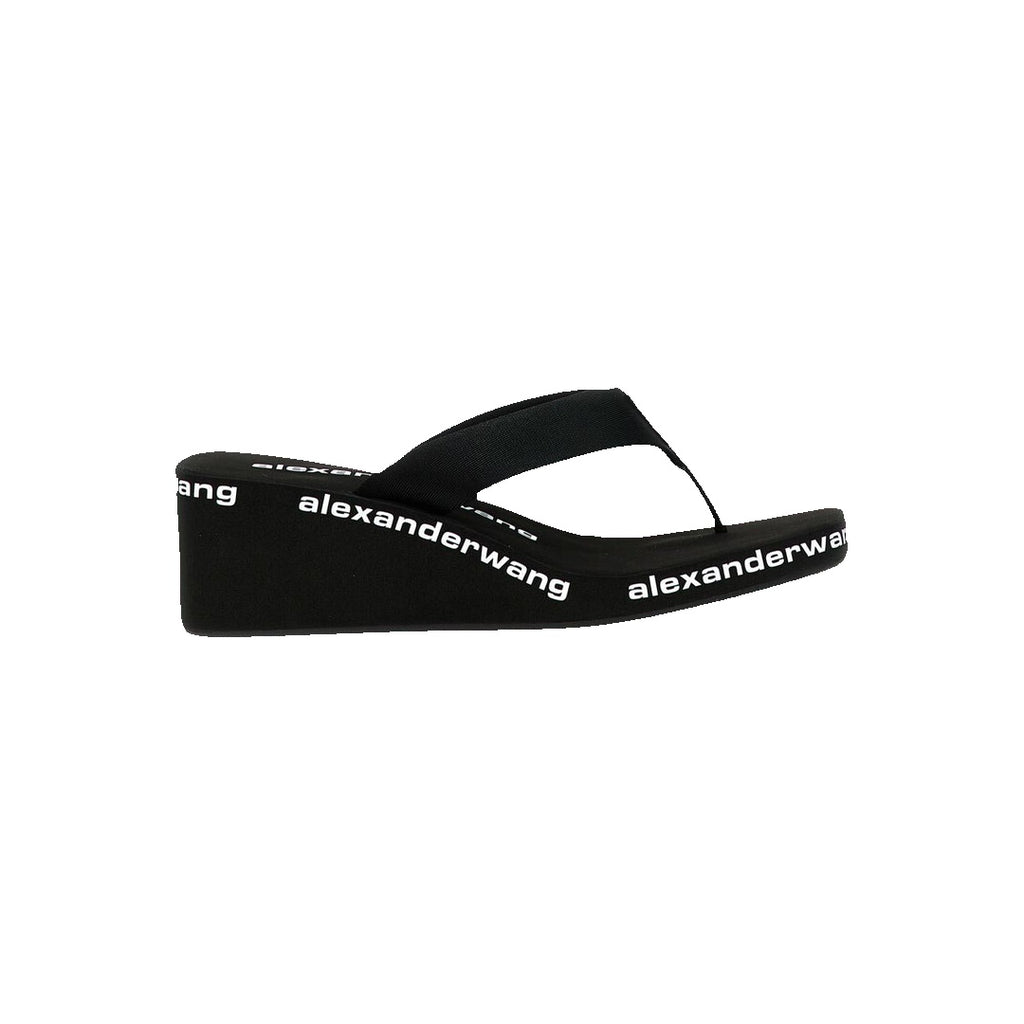 ALEXANDER WANG WEDGE FLIP FLOP SANDAL BLACK