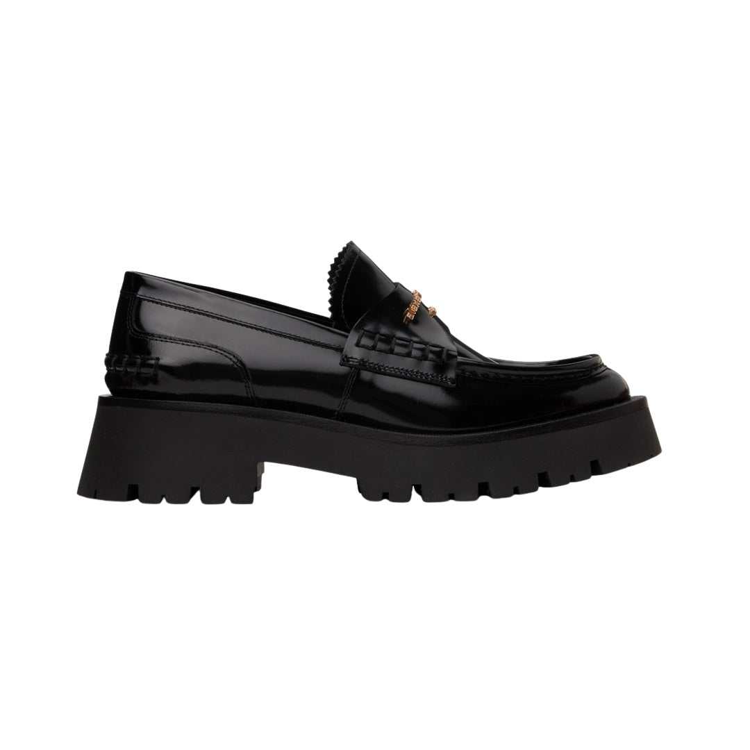 ALEXANDER WANG CARTER MID-HEEL LUG LOAFER BLACK