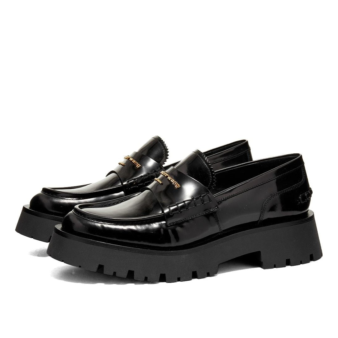 ALEXANDER WANG CARTER LUG SOLE LOAFER BLACK