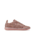 ALEXANDER WANG LEX LOGO-EMBOSSED SUEDE SNEAKER PINK