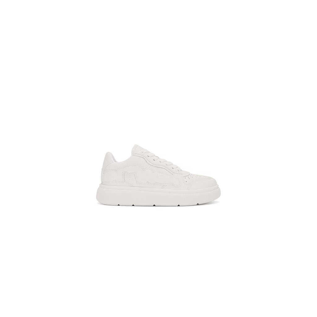ALEXANDER WANG LOW-TOP VITELLO TEXTURED SNEAKER WHITE