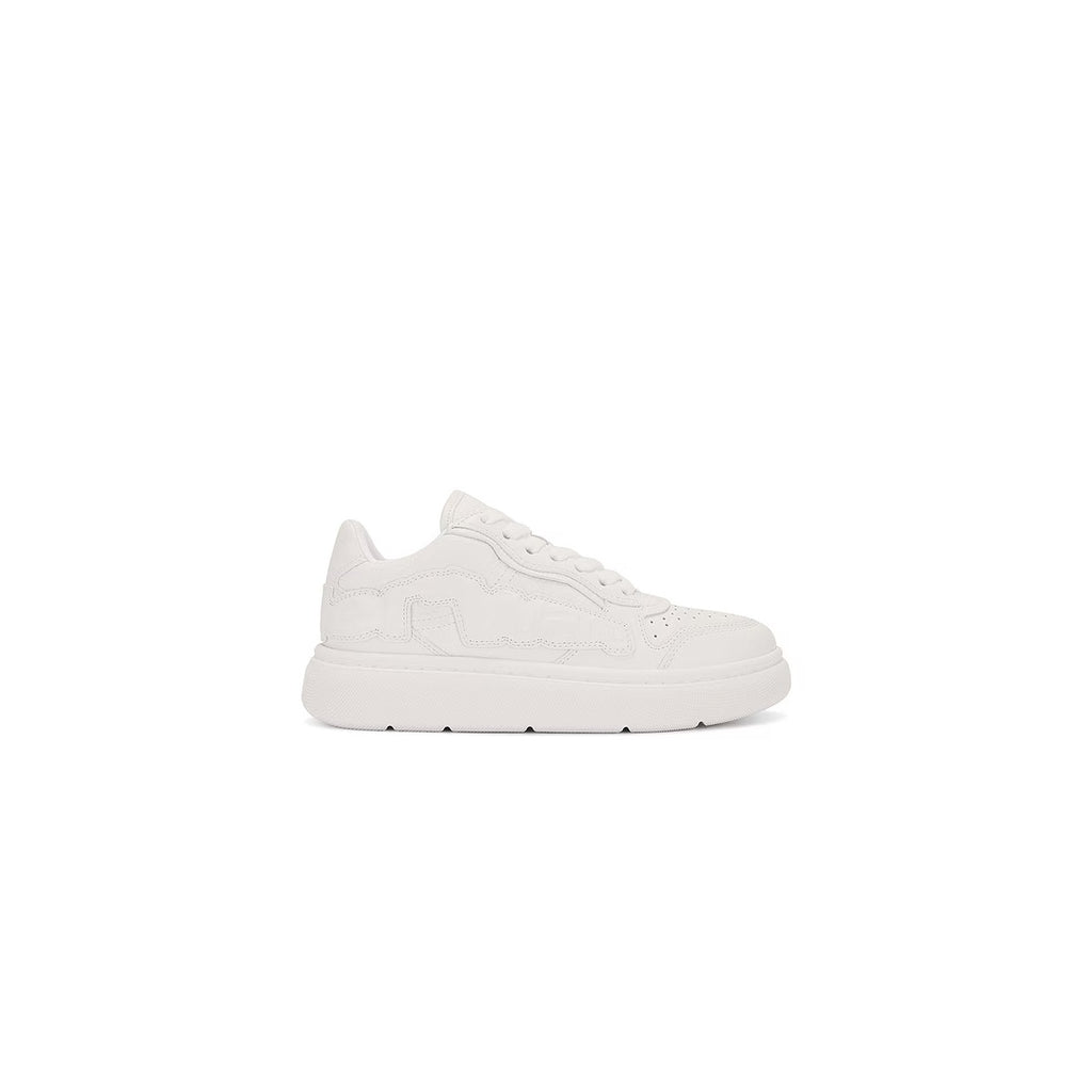 ALEXANDER WANG LOW-TOP VITELLO TEXTURED SNEAKER WHITE