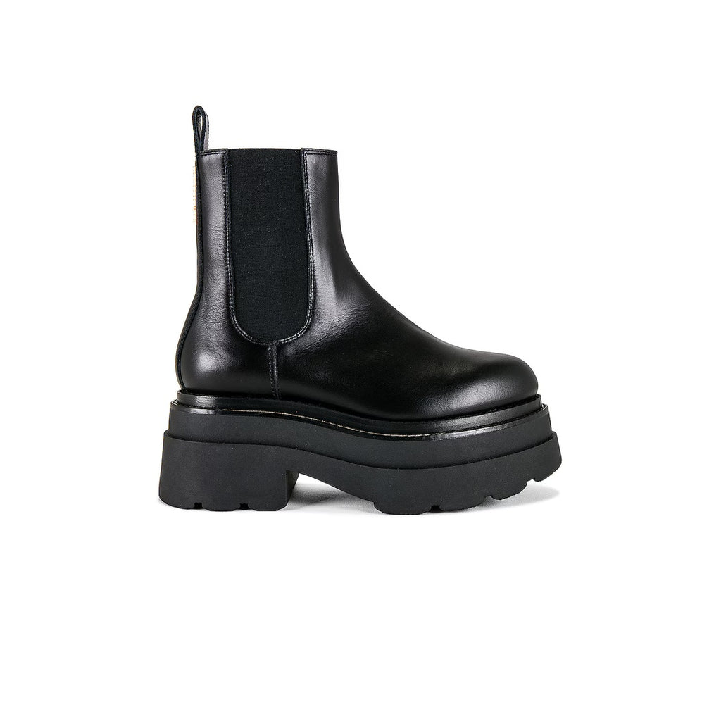 ALEXANDER WANG CARTER PLATFORM RAIN BOOT BLACK