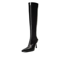 ALEXANDER WANG VERA ZIP-DETAIL POINTED-TOE BOOT BLACK