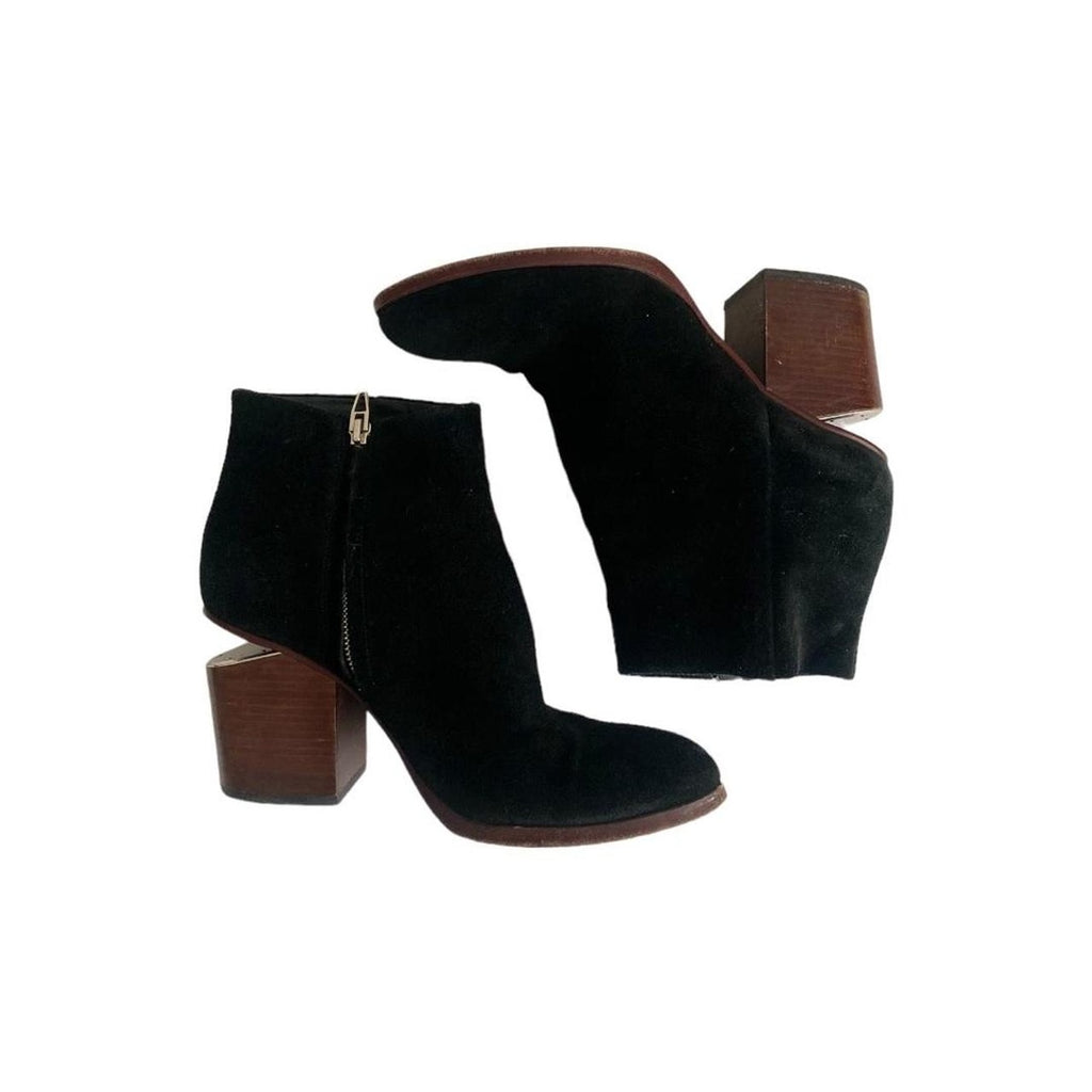ALEXANDER WANG GABI SUEDE ANKLE BOOT BLACK