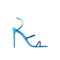 RENÉ CAOVILLA CLEO CRYSTAL-EMBELLISHED SATIN SANDAL BLUE