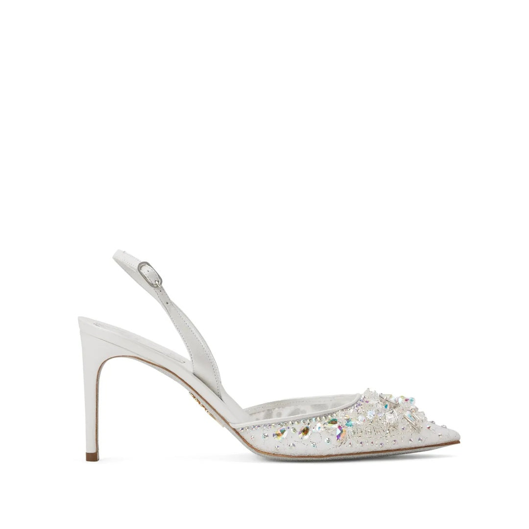 RENÉ CAOVILLA CINDERELLA 80MM PUMP GREEN