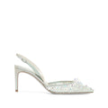 RENÉ CAOVILLA CINDERELLA EMBELLISHED PUMP WHITE