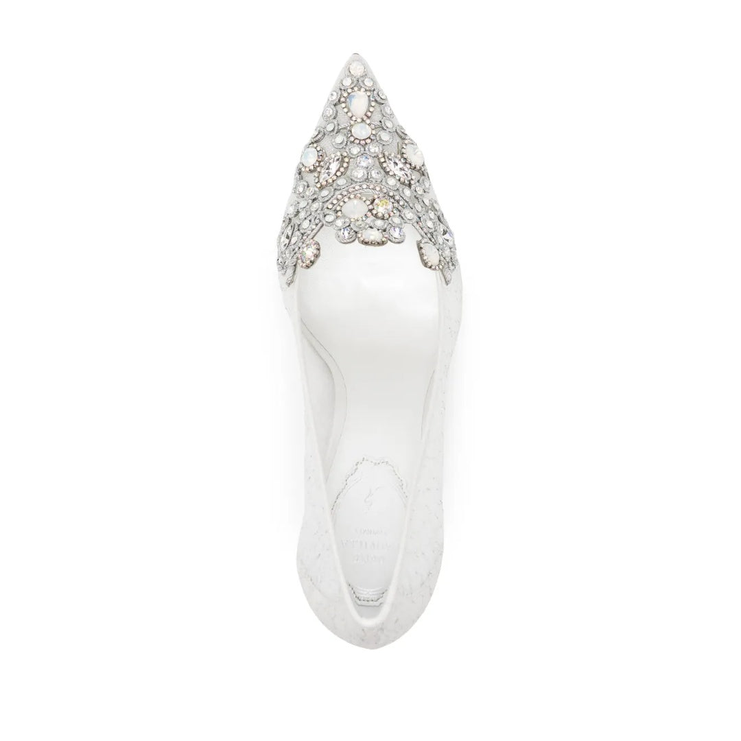RENÉ CAOVILLA VENEZIANA 50MM PUMP WHITE