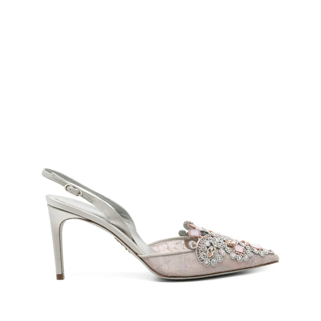 RENÉ CAOVILLA VENEZIANA 60MM PUMP WHITE
