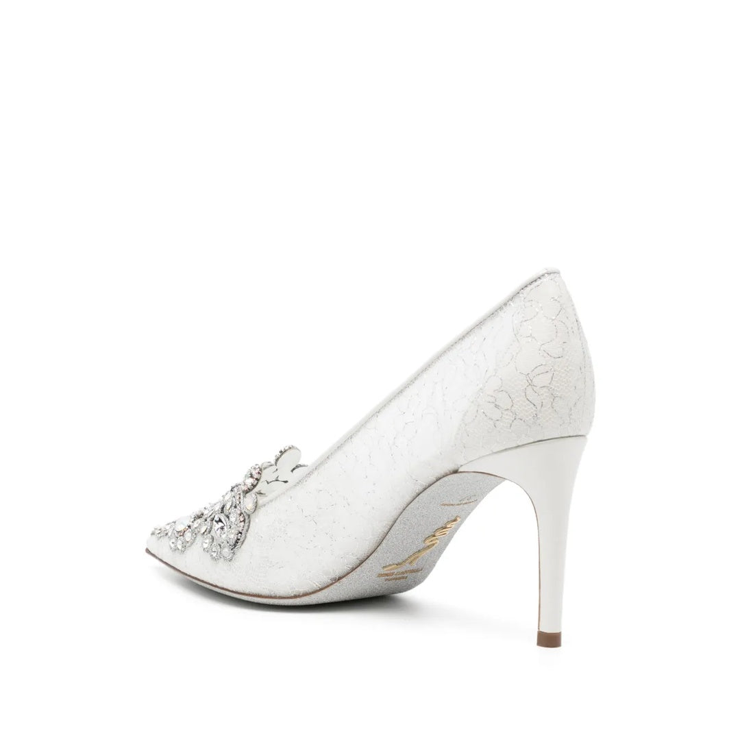 RENÉ CAOVILLA VENEZIANA 60MM PUMP WHITE