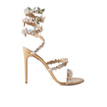 RENÉ CAOVILLA EDEN CERULEAN SANDAL TAN
