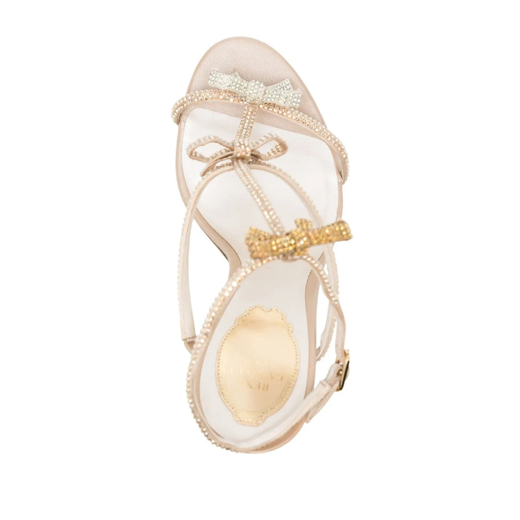 RENÉ CAOVILLA EDEN CERULEAN SANDAL TAN