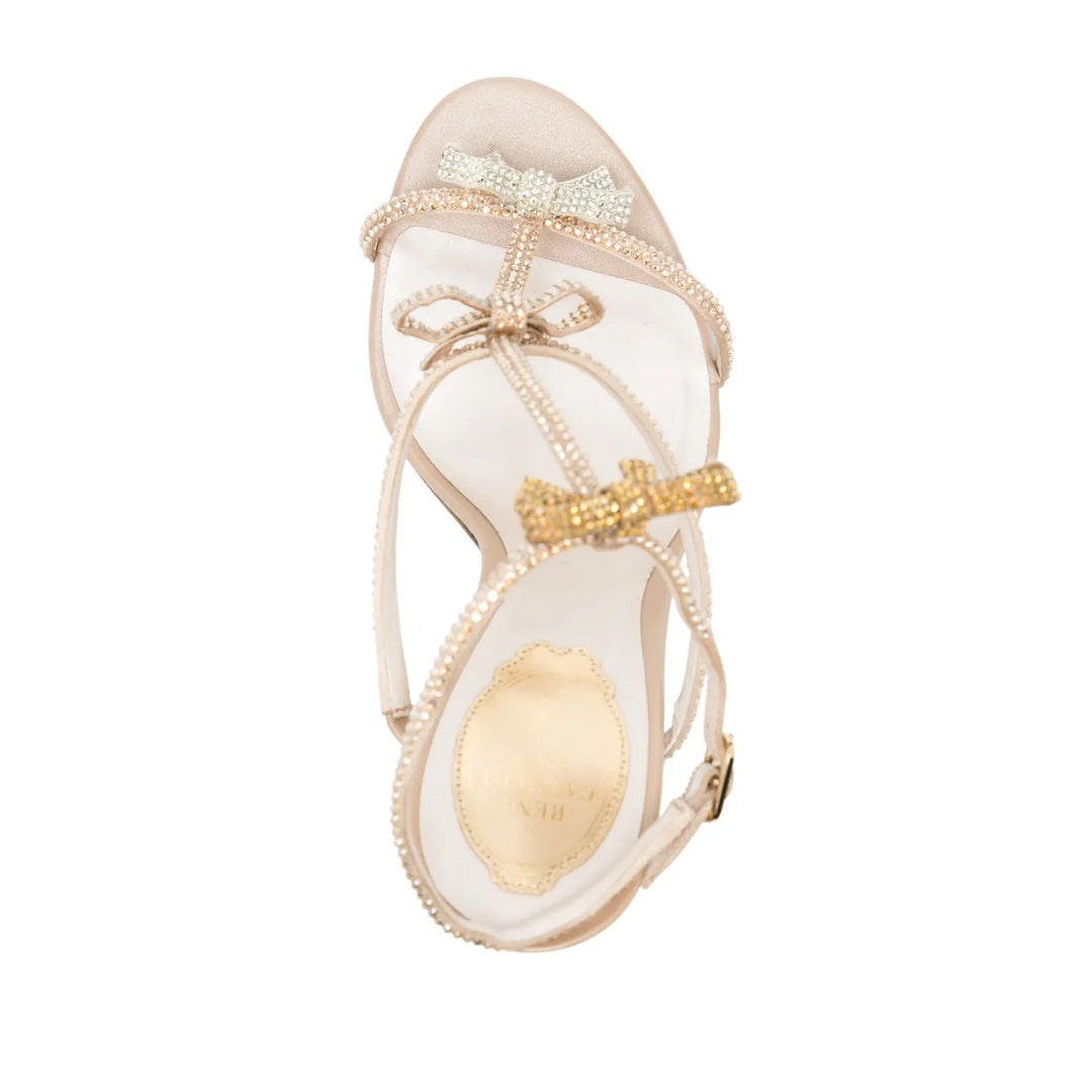 RENÉ CAOVILLA EDEN CERULEAN SANDAL TAN