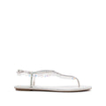 RENÉ CAOVILLA EDEN CRYSTAL-EMBELLISHED FLAT ESPADRILLE IVORY