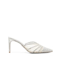 RENÉ CAOVILLA CATERINA BLUSH MULE SILVER