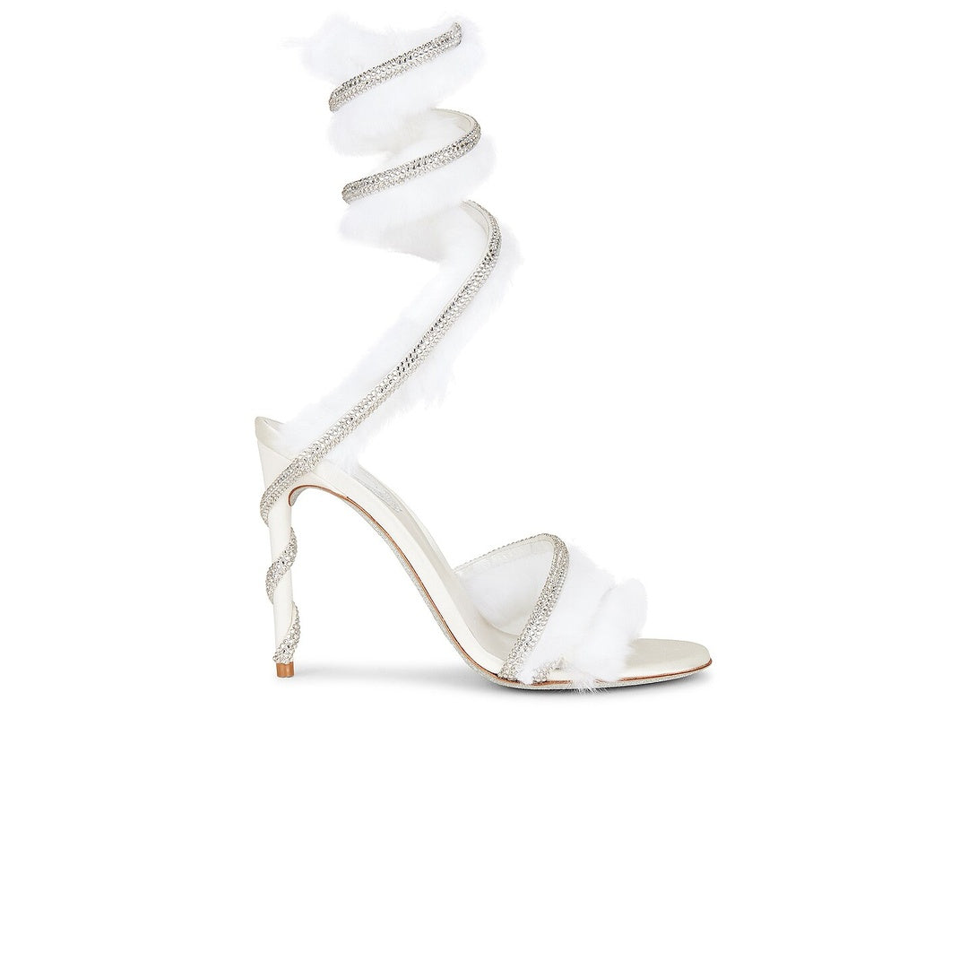 RENÉ CAOVILLA MARGHERITA SANDAL SILVER