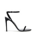 RENÉ CAOVILLA JOLENE EMBELLISHED-FLOWERS HEELED SANDAL BLACK