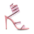 RENÉ CAOVILLA SANDALS SATIN PINK