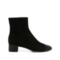 RENÉ CAOVILLA 45MM RHINESTONE SUEDE BOOT BLACK