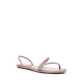 RENÉ CAOVILLA ROUND-TOE FLAT SANDAL BROWN